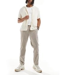 Jack & Jones - Pantalon en lin coupe slim fuselée à cordon - Lyst