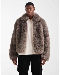 ASOS - Faux Fur Harrington Jacket - Lyst