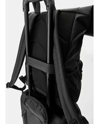 Pull&Bear - Sac à dos à rabat effet caoutchouté - Lyst