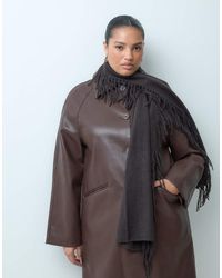 Vero Moda - Sciarpa Con Frange Cioccolato - Lyst
