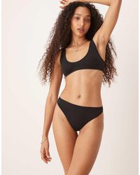 ASOS - Geribbelde String - Lyst