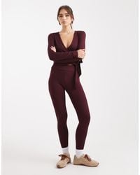 Miss Selfridge - Sculpted leggings - Lyst