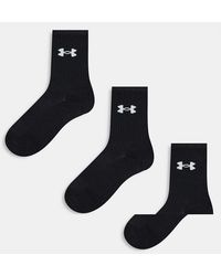 Under Armour - Performance 3 Pack Crew Socks - Lyst