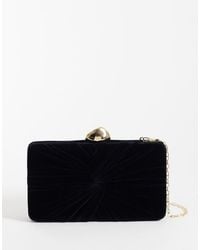 True Decadence - Velvet Twist Clutch Bag - Lyst