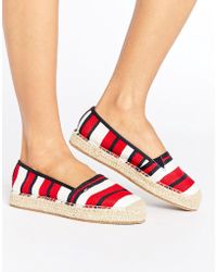tommy hilfiger red espadrilles