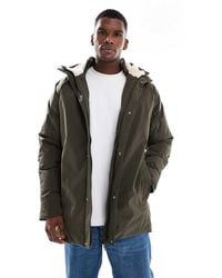 Jack & Jones - Parka Met Capuchon Van Fleece - Lyst