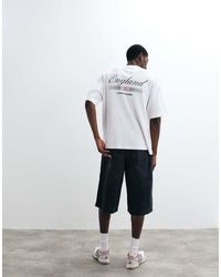ASOS - Oversized T-Shirt Van Wafelstof Met 'Fifa World Cup England' Print - Lyst