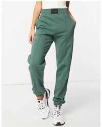ASOS Джоггеры Цвета Хаки С Нашивкой На Талии И Защипами - Зеленый