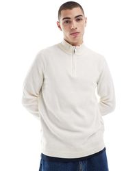 River Island - Trui Met Korte Rits - Lyst