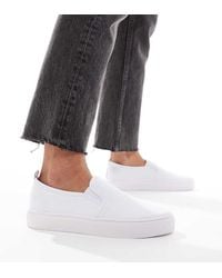 ASOS - Wide Fit Dotty Slip On Plimsolls - Lyst