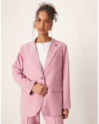 Y.A.S - Oversized Blazer Met Tortoise Knopen - Lyst