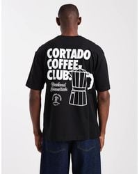 Only & Sons - Relaxed Fit T-Shirt With Coffee Back Print - Lyst