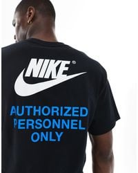 Nike - T-shirt à imprimé et logo virgule au dos - Lyst