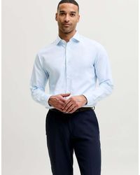 Jack & Jones - Blaparker Slim Fit Spread Collar Long Sleeve Shirt - Lyst
