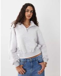 Cotton On - Half Zip Sweatshirt - Lyst