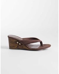 Glamorous - Flip Flop Wedge Sandals - Lyst