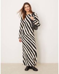 Y.A.S - Ruched Midi Dress With Bell Sleeve Detail - Lyst