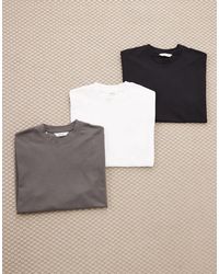 SELECTED - 3 Pack Oversized Heavyweight T-Shirts - Lyst