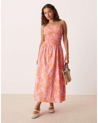 JDY Petite - Shirred Maxi Cami Dress - Lyst