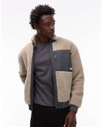 Element - Oak Sherpa Zip Through Fleece - Lyst