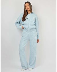 SIMMI - Romy Chunky Knit Wide Leg Trouser - Lyst