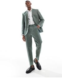 ASOS - Tapered Fit Wool Mix Suit Trousers - Lyst