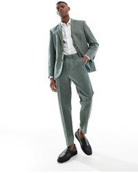 ASOS - – schmal zulaufende anzughose aus wollmix-tweed - Lyst
