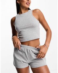 ASOS - – mix & match – pyjama-trägertop aus baumwolle - Lyst