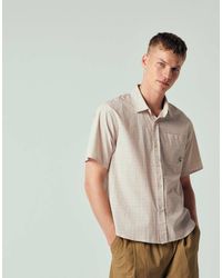 Huf - Camisa A Cuadros Pequeños Con Logo Star De -Neutro - Lyst
