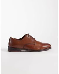 ASOS - – derby-schuhe zum schnüren aus hellbraunem leder mit sohle - Lyst