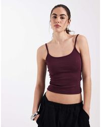 ASOS - Scoop Neck Cami With Elastic Straps - Lyst