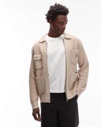 Carhartt - Chore - veste en maille - beige - Lyst
