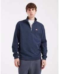 Tommy Hilfiger - Chest Flag Logo 1/4 Zip Up Jumper - Lyst