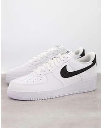 Nike - Zapatillas De Deporte Blancas Y Negras Air Force 1 '07 De -Blanco - Lyst