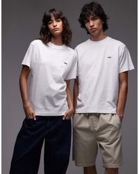 Vans - Camiseta Blanca De Corte Estándar Con Logo En La Parte Izquierda Del Pecho De - Lyst