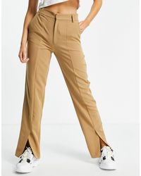 Pantaloni sartoriali ampi lilla di Stradivarius in Viola | Lyst