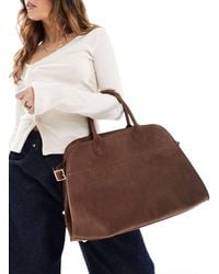 Glamorous - Grote Tote Tas Van Imitatiesuède Met Hengsel - Lyst