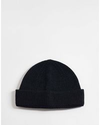 ASOS - – gerippte strickmütze - Lyst