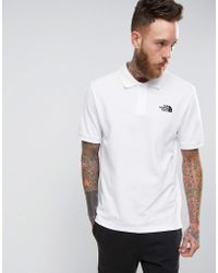 north face white polo shirt