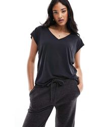 Vero Moda - V Neck T-shirt - Lyst