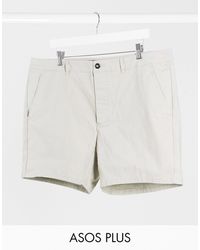 mens skinny chino shorts