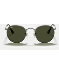 Ray-Ban - Round Metal Round Sunglasses With Lens - Lyst