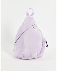 TOPSHOP One Strap Nylon Backpack - Purple
