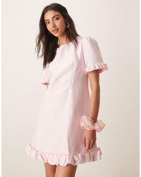 Sister Jane - Harebell - robe courte à volants - clair - Lyst