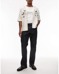 ARKET - Ocean Selvedge Turn Up Loose Straight Leg Jeans - Lyst