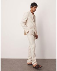 Mango - Flax Linen Tailored Trouser Co-Ord - Lyst