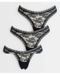 Lindex - Dana 3-pack Lace Thongs - Lyst