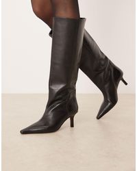 ASOS - Cleoni - bottes montantes à enfiler en cuir - Lyst