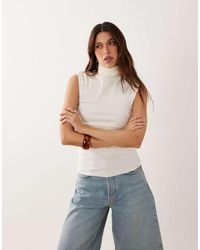 ASOS - Funnel Neck Tank Top - Lyst