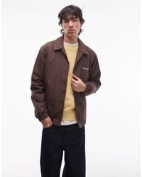 Timberland - – gefütterte coachjacke aus gewaschenem canvas - Lyst